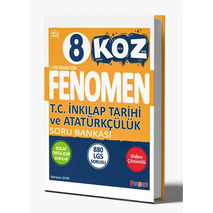 FENOMEN 8 KOZ T.C. İNKILAP TARİHİ VE ATATÜRKÇÜLÜK SORU BANKASI