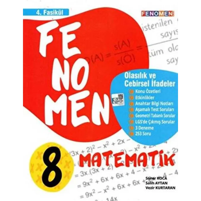 Fenomen 8 Matematik 4. Fasikül Olasılık ve Cebirsel İfadeler