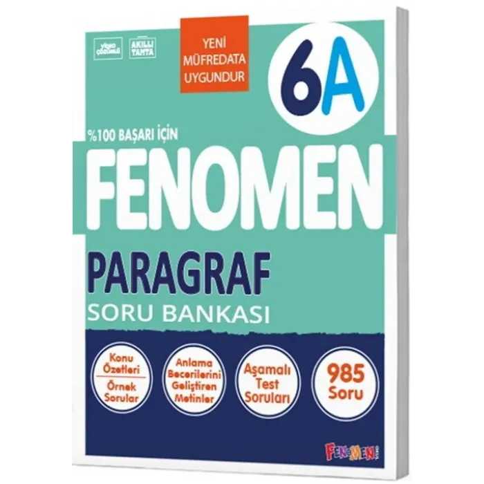 Fenomen Kitap 6. Sınıf Paragraf Soru Bankası
