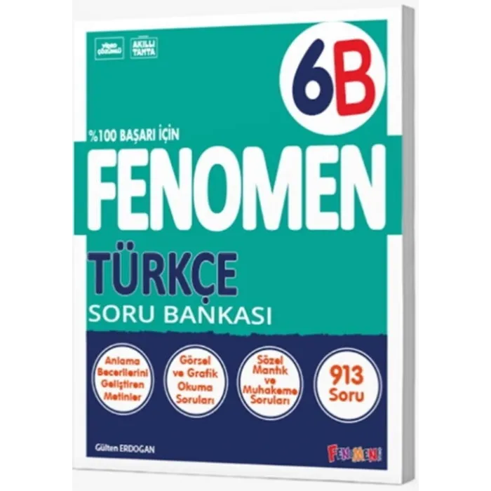 Fenomen Kitap 6. Sınıf Türkçe Fenomen Soru Bankası