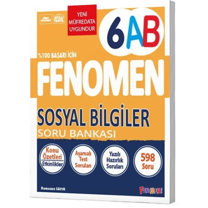 Fenomen Kitap 6. Sınıf Fenomen Sosyal Bilgiler Soru Bankası