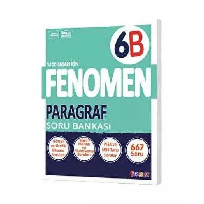 Fenomen Kitap 6. Sınıf Paragraf Fenomen Soru Bankası