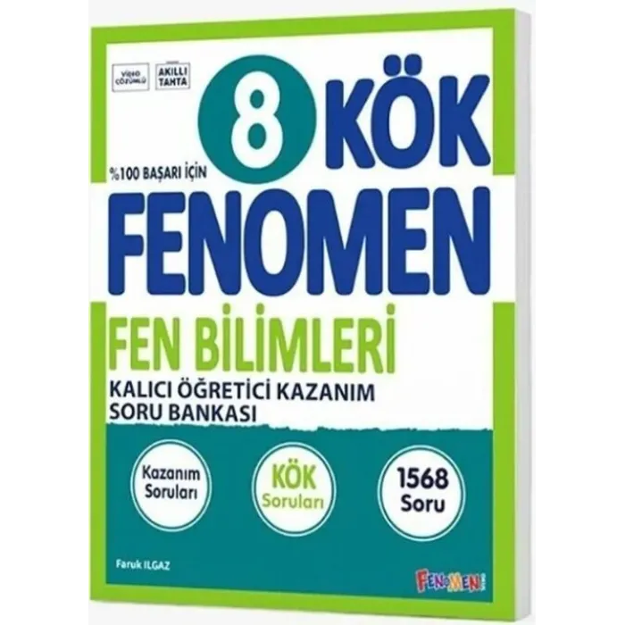 Fenomen Kitap 8. Sınıf Kök Fen Bilimleri Soru Bankası