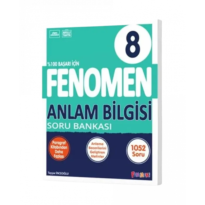Fenomen Kitap 8. Sınıf Anlam Bilgisi Soru Bankası