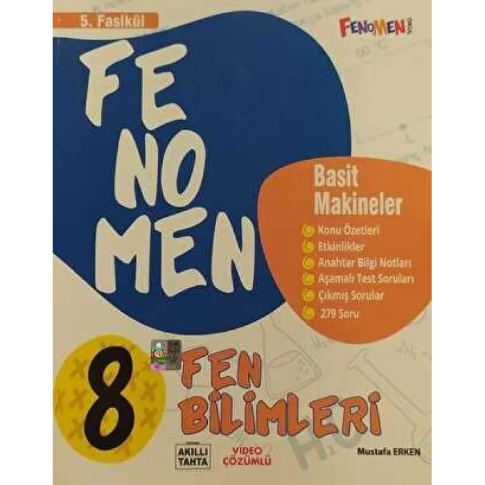 Fenomen Kitap 8. Sınıf Fen Bilimleri 5. Fasikül Basit Makineler