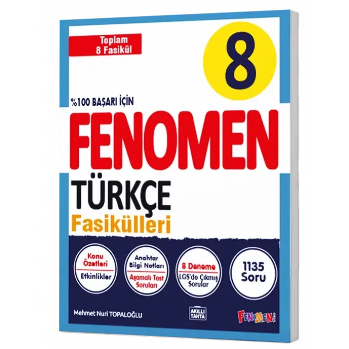 Fenomen Kitap Fenomen 8. Sınıf Türkçe Fasikül Seti 8 Kitap
