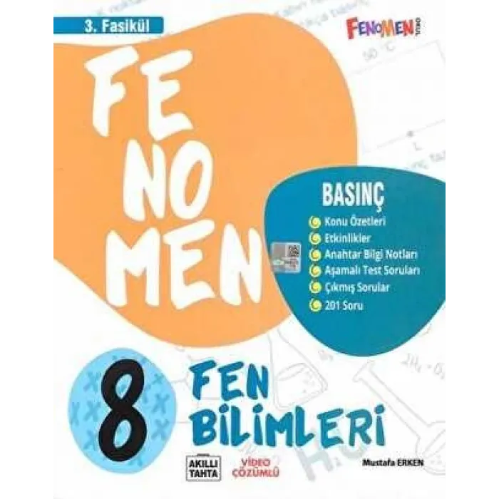 Fenomen Kitap Fenomen 8. Sınıf Fen Bilimleri Soru Bankası 3. Fasikül Basınç