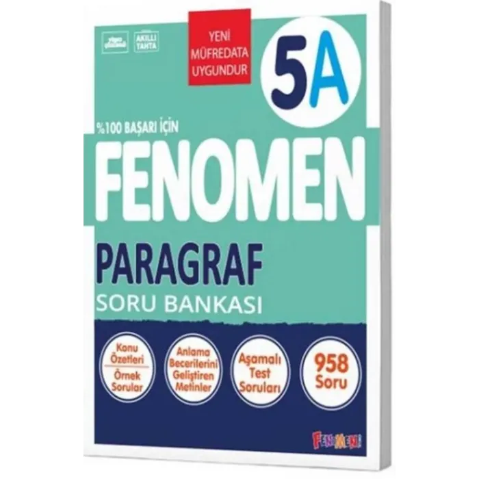 Fenomen Okul Yayınları 5. Sınıf Paragraf Fenomen A Soru Bankası