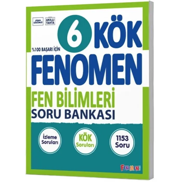 Fenomen Okul Yayınları 6. Sınıf Fen Bilimleri KÖK Soru Bankası