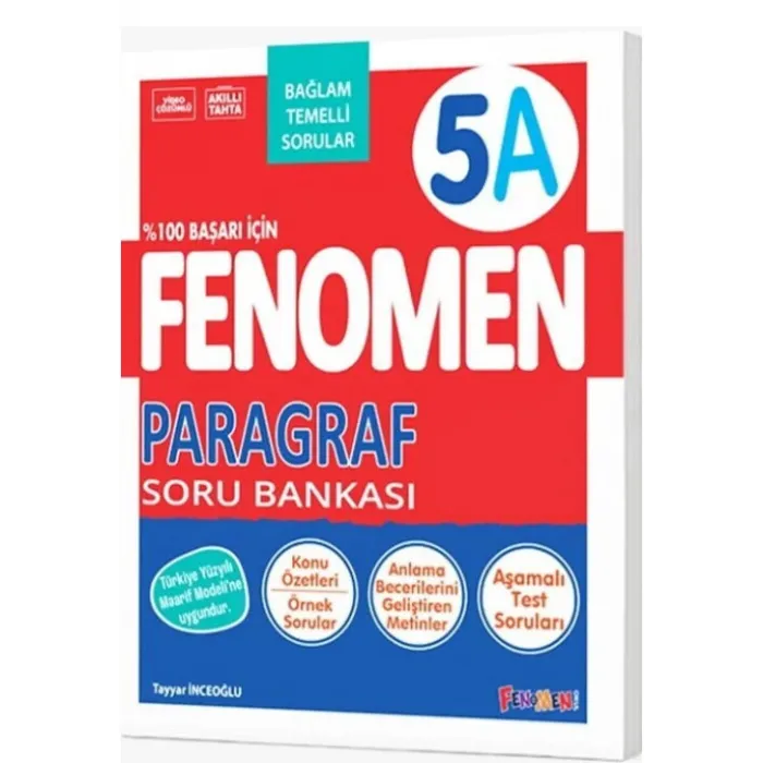 Fenomen Yayıncılık 5. Sınıf Paragraf 5B Soru Bankası