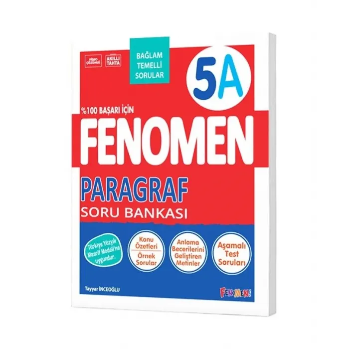 Fenomen Yayıncılık 5. Sınıf Paragraf 5A Soru Bankası