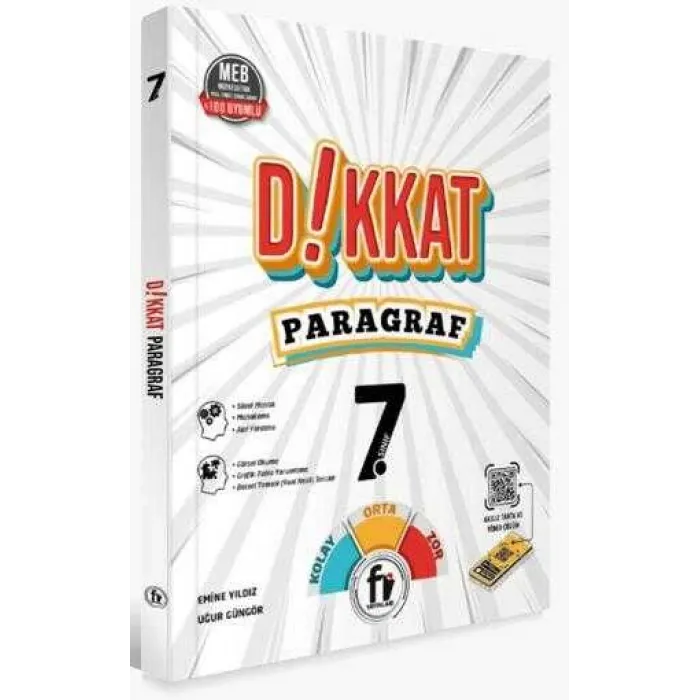 Fi Yayınları 7. Sınıf Dikkat Paragraf Soru Bankası