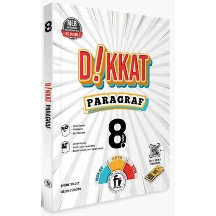 Fi Yayınları 8. Sınıf Dikkat Paragraf Soru Bankası