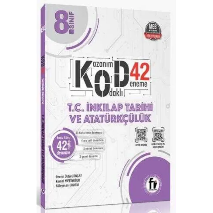 Fi Yayınları 8. Sınıf T.C. İnkılap Tarihi ve Atatürkçülük Kod36 Deneme