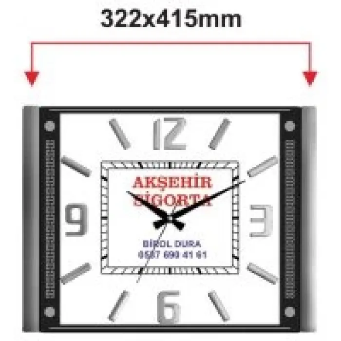 Galaxy Duvar Saati 711-a-2 Premium Kabartma Rakam