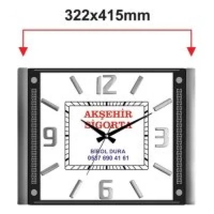 Galaxy Duvar Saati 711-g-1 Premium Kabartma Rakam