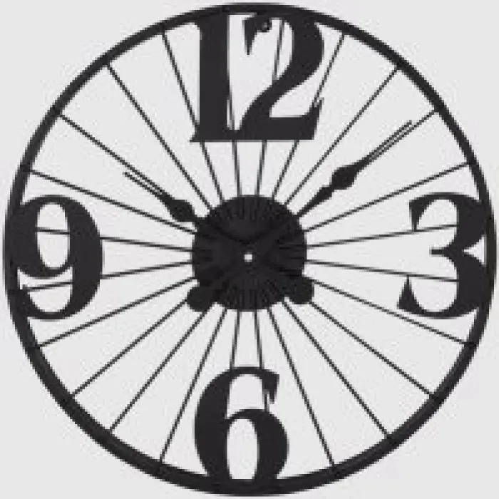 Galaxy Duvar Saati Dm-60-k Siyah Metal