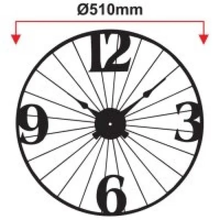 Galaxy Duvar Saati Dm-60-k Siyah Metal