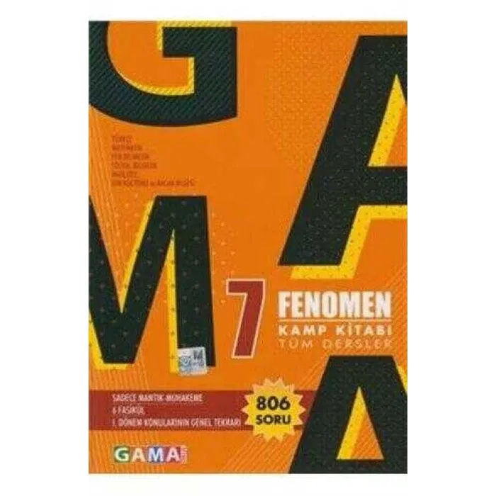 Gama 7 Fenomen Tüm Dersler Kamp Kitabı