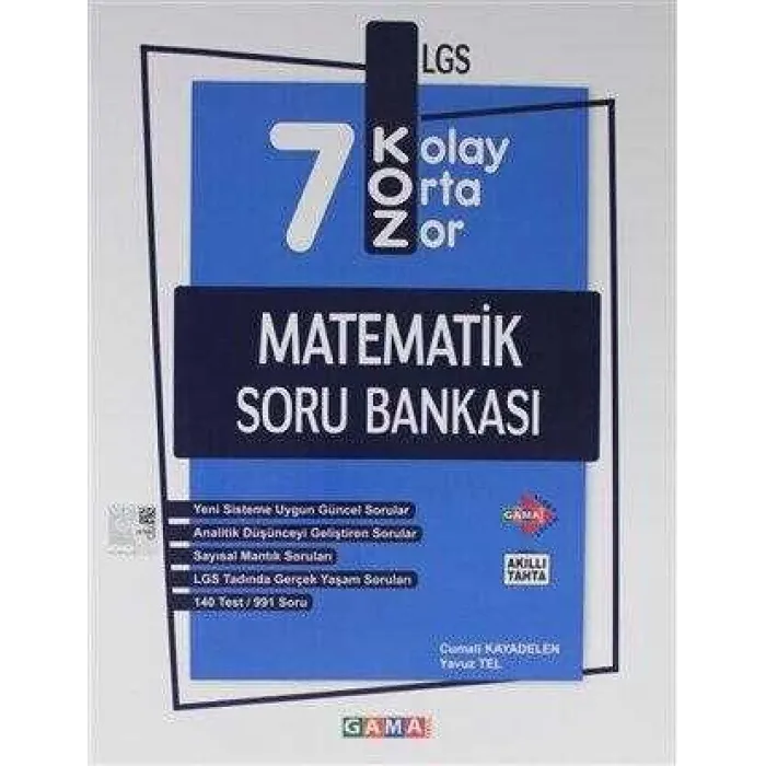 Gama Yayınları 7. Sınıf Koz Matematik Soru Bankası