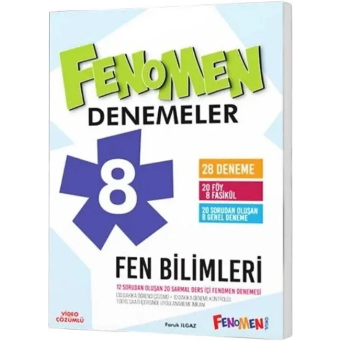 Gama Yayınları 8. Sınıf Fen Bilimleri Fenomen 12 Genel Deneme