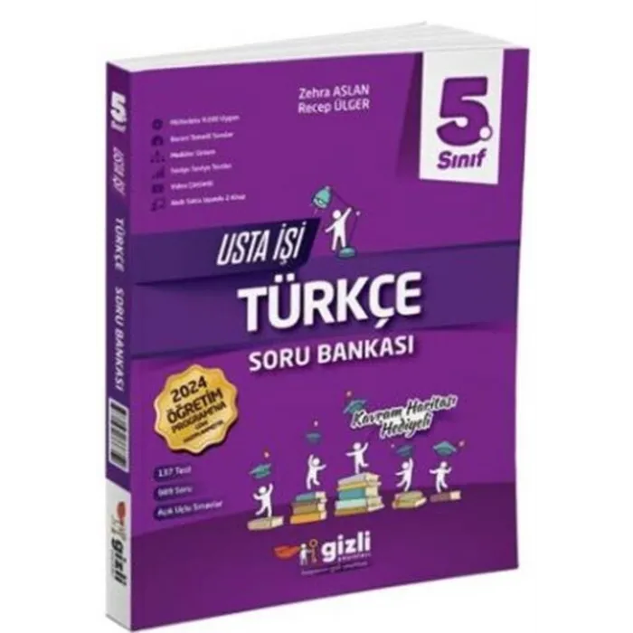 GİZLİ YAYINLARI 5. SINIF SOSYAL BİLGİLER USTA İŞİ SORU BANKASI+KAVRAM HARİTASI
