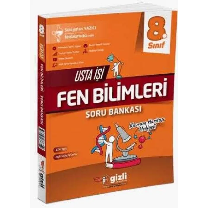 Gizli Yayınları 8. Sınıf LGS Fen Bilimleri Usta İşi Soru Bankası