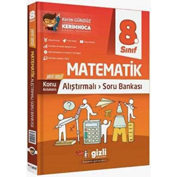 Gizli Yayınları 8. Sınıf LGS Matematik Konu Anlatımlı Alıştırmalı Soru Bankası