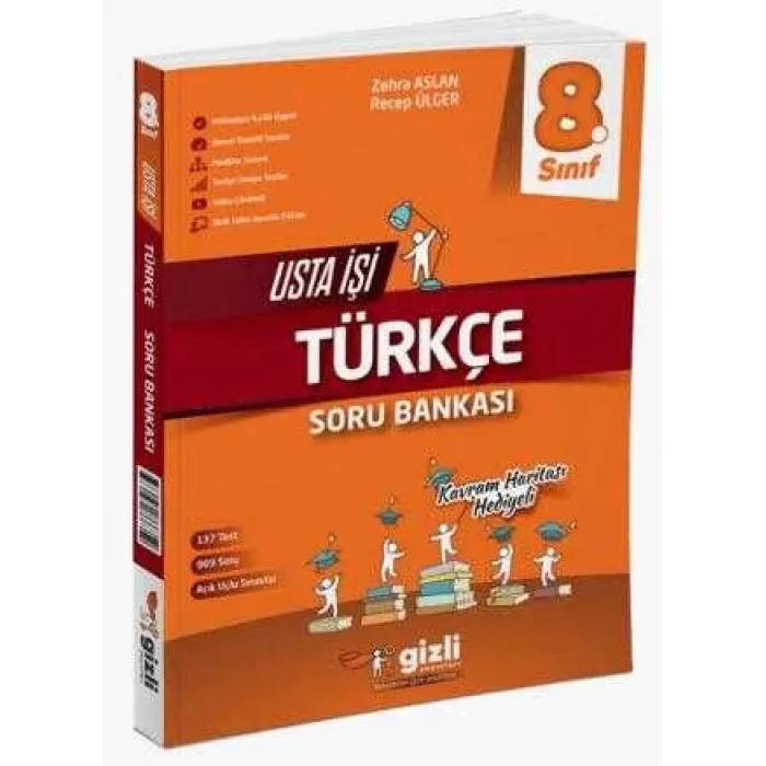 Gizli Yayınları 8. Sınıf LGS Türkçe Usta İşi Soru Bankası