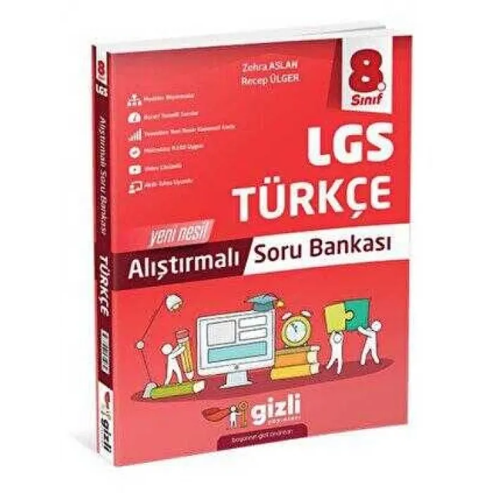 Gizli Yayınları 8. Sınıf Türkçe Alıştırmalı Soru Bankası