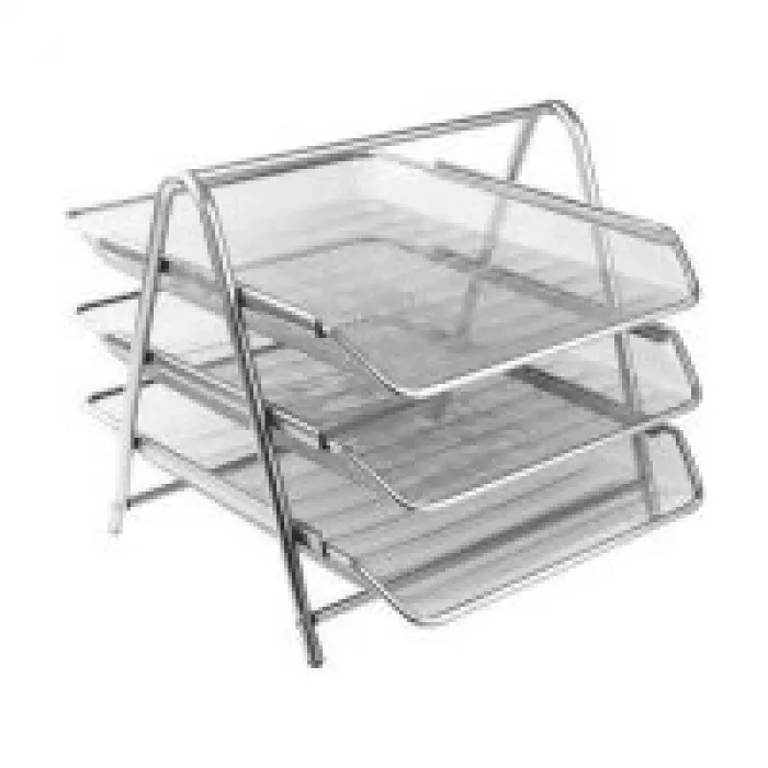 Globox Metal Evrak Rafı 3lü Gri No: 6259