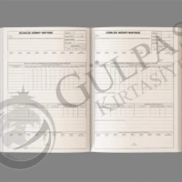 Gülpaş Nöbet Defteri 25x30 Ciltli 200 Yaprak 356