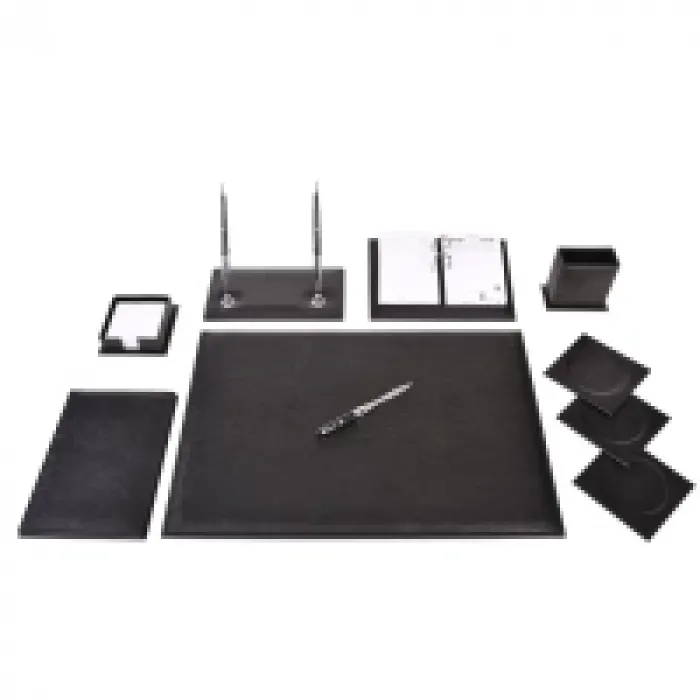 Gülpaş Sümen Takımı 9 Parça Suni Deri Klasik Siyah 907