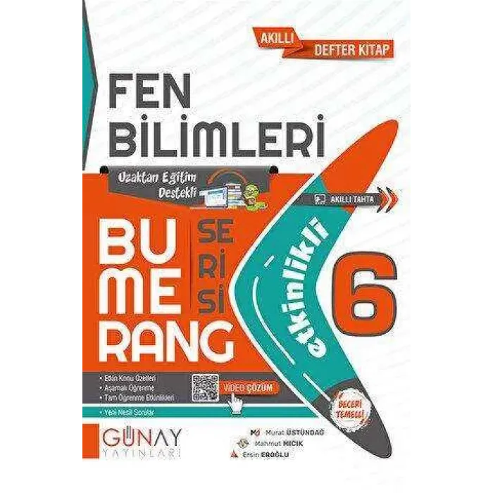 Günay Yayınları 6. Sınıf Bumerang Etkinlikli Fen Bilimleri