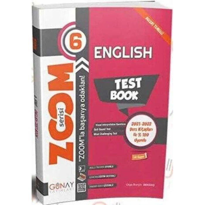 Günay Yayınları 6. Sınıf İngilizce English Test Book Zoom Serisi Soru Bankası
