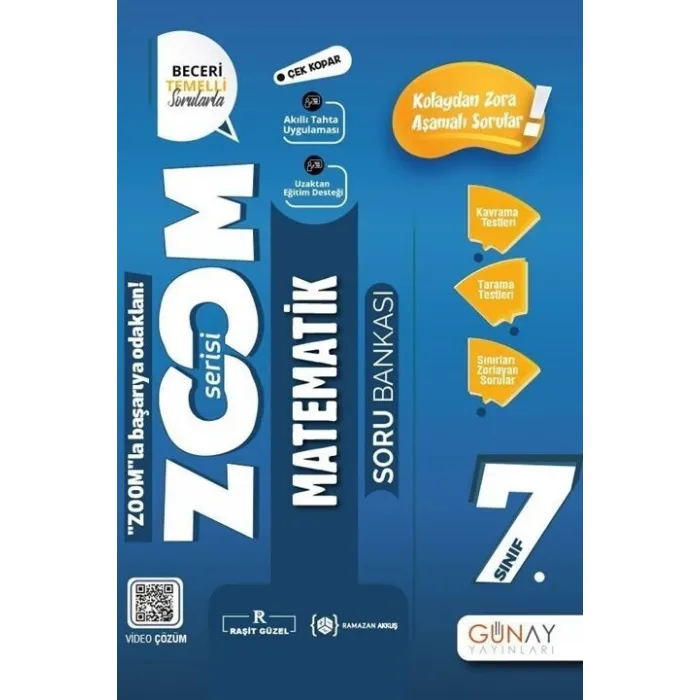 Günay Yayınları 7. Sınıf Matematik Zoom Soru Bankası