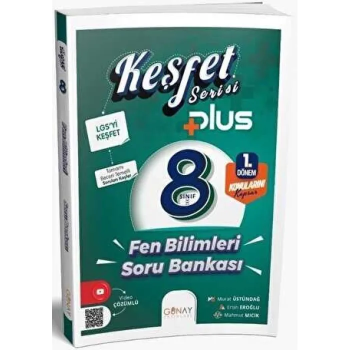 Günay Yayınları 8. Sınıf Keşfet Plus Serisi Fen Bilimleri 1. Dönem Soru Bankası