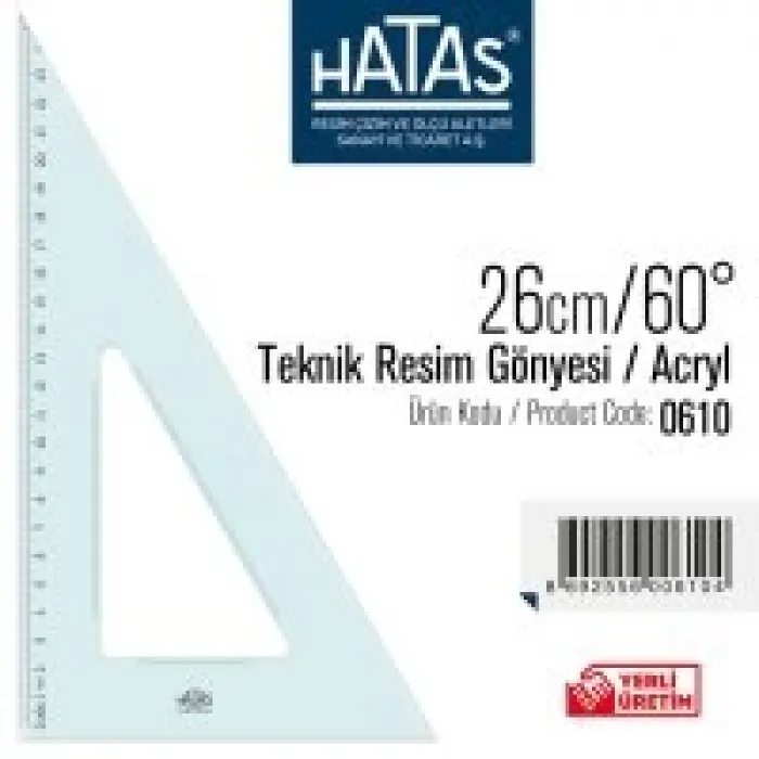 Hatas Gönye 26/60 Teknik Resim 0610