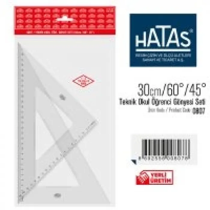 Hatas Gönye 30/60-45 Set 0807