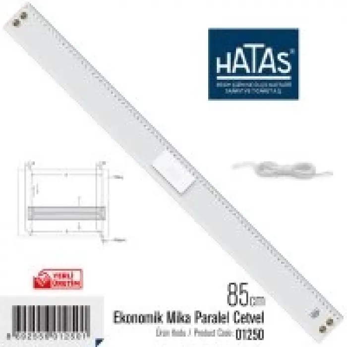 Hatas Paralel Cetvel 85 Cm Ekonomik 1250