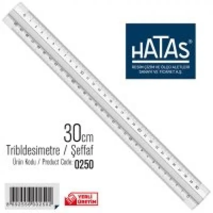 Hatas Tribldesimetre 30 Cm Şeffaf 0250