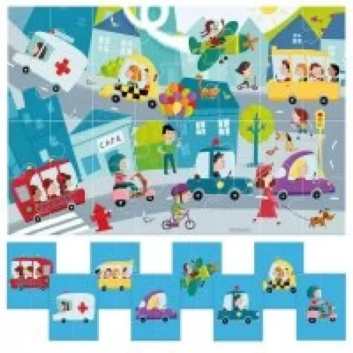 Headu Puzzle 8+1 City (2-5 Yaş)-ıt20508