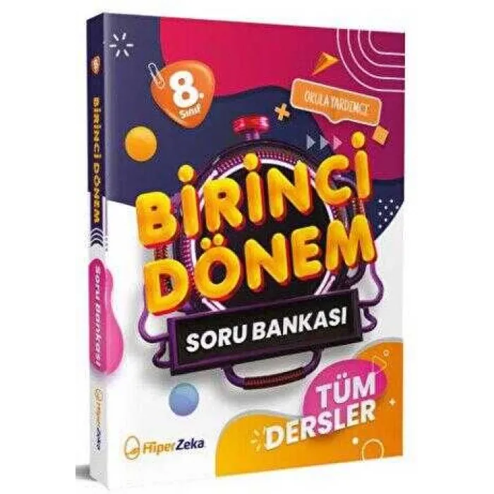 Hiper Zeka Yayınları 2024 8. Sınıf Birinci Dönem Tüm Dersler Soru Bankası