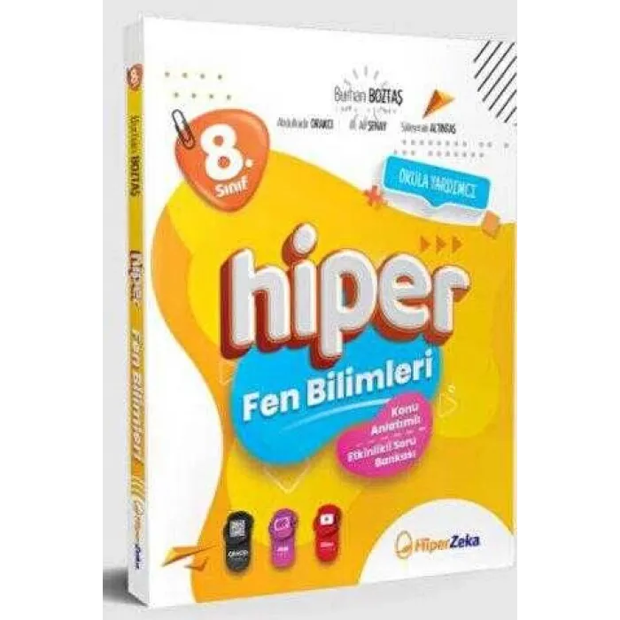 Hiper Zeka Yayınları 8. Sınıf Hiper Fen Bilimleri Konu Anlatımlı & Etkinlikli Soru Bankası