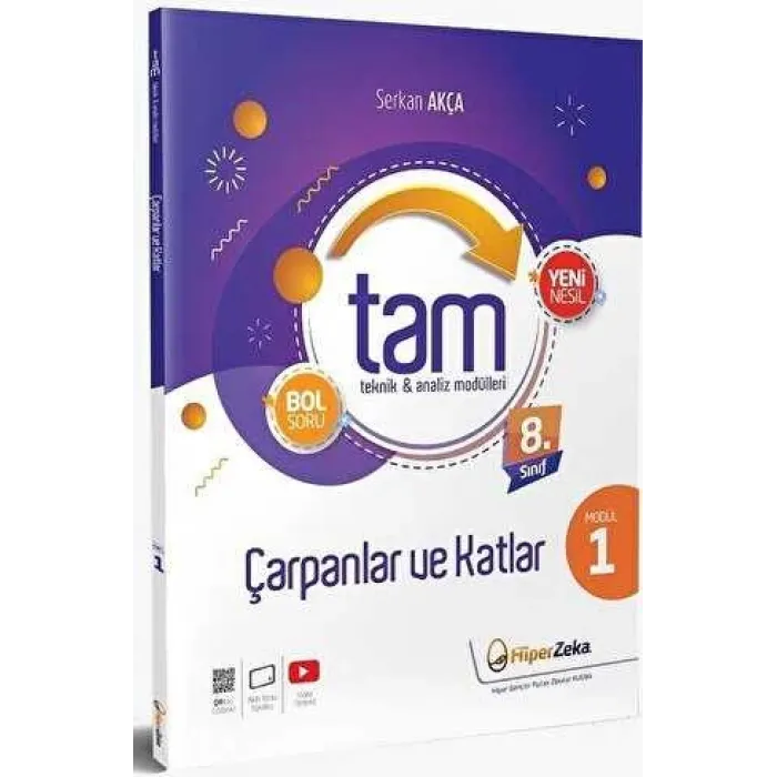 Hiper Zeka Yayınları 8. Sınıf TAM Matematik 1 - Çarpanlar ve Katlar