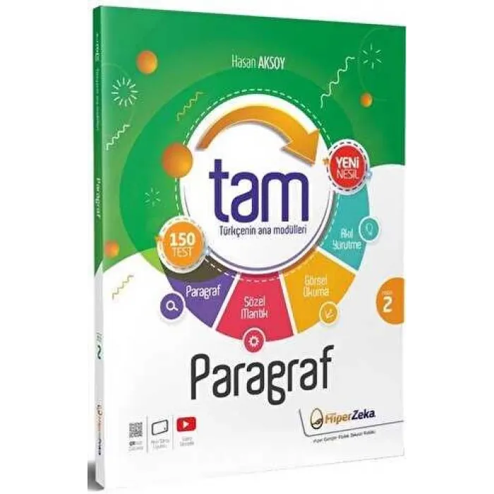 Hiper Zeka Yayınları 8. Sınıf TAM Türkçe 2 - Paragraf ve Sözel Mantık