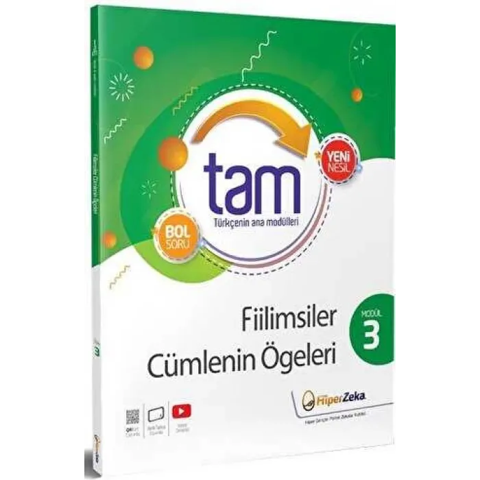 Hiper Zeka Yayınları 8. Sınıf TAM Türkçe 3 - Fiilimsiler ve Cümlenin Ögeleri