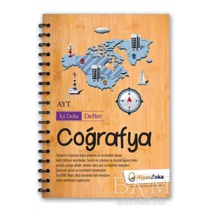 Hiper Zeka Yayınları AYT Coğrafya İçi Dolu Defter