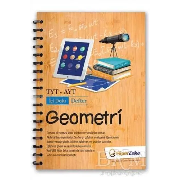 Hiper Zeka Yayınları TYT - AYT Geometri İçi Dolu Defter