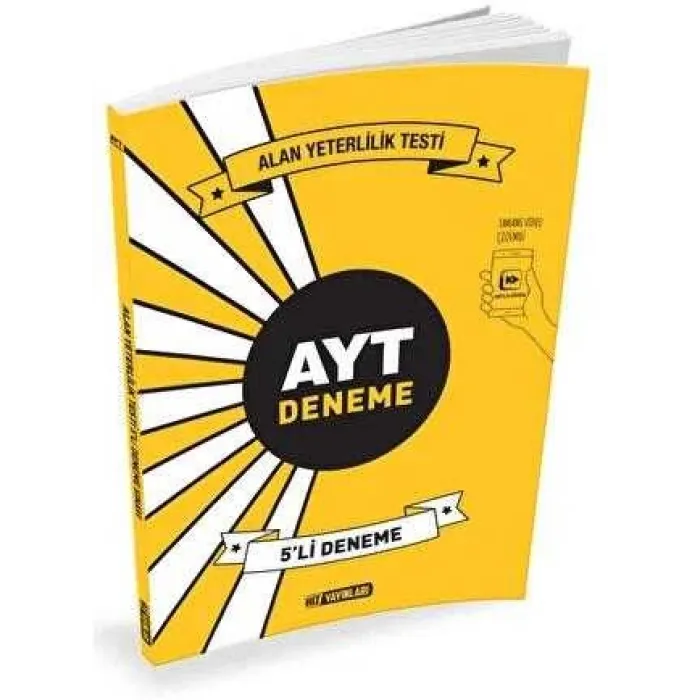 Hız Yayınları 2023 YKS AYT 5 Deneme Video Çözümlü